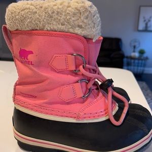 Pink Kids Sorel Winter Boots